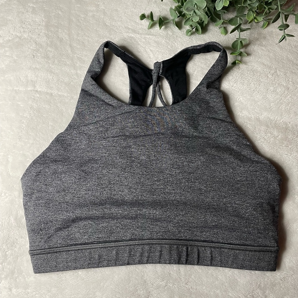 ASH GRAY LULU SPORTS BRA